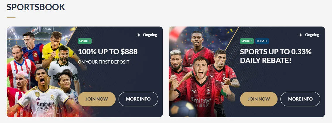 ブックメーカー M88 への入金は非常に簡単です