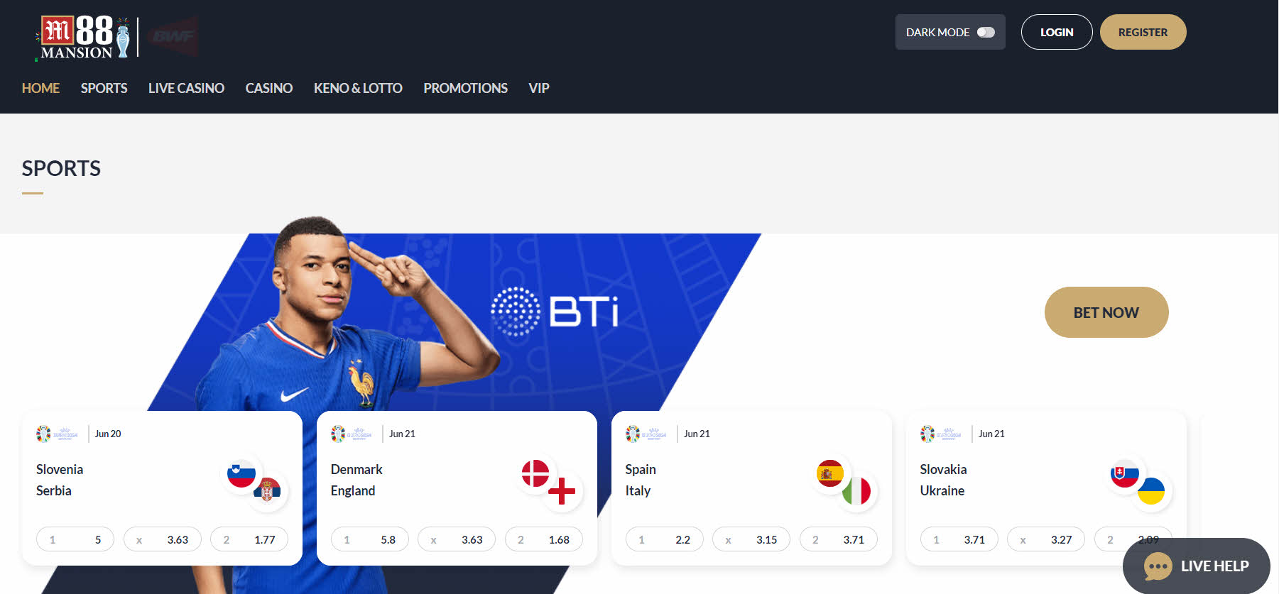 M88に簡単入金！